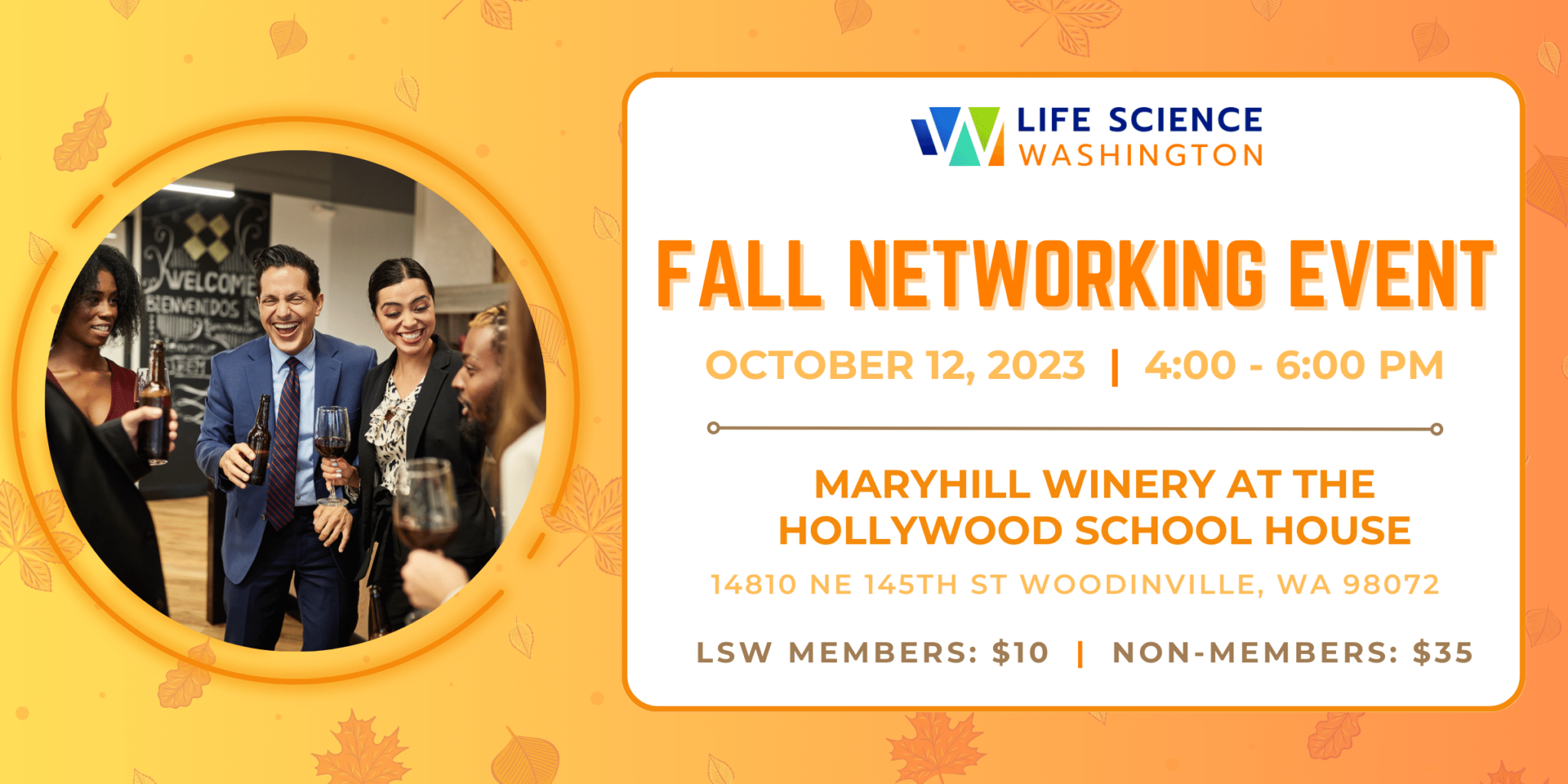 Life Science Washington Fall Networking Event 2023 Life Science